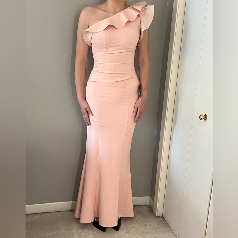 Elegant Pink Off-Shoulder Dress